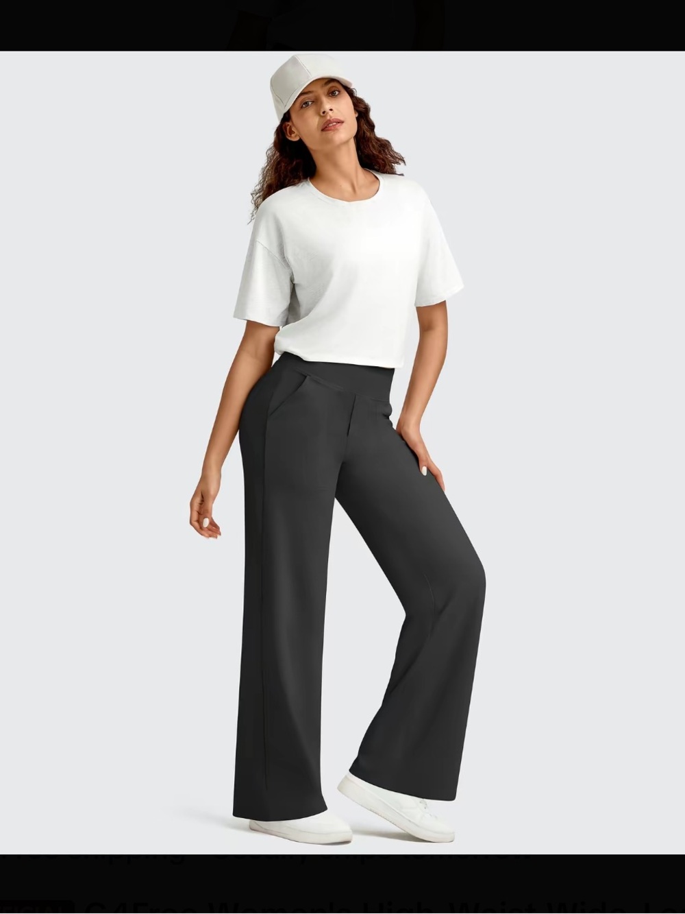 G4Free Woman’s High-Waist Wide-Leg Yoga Pants